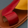 حذاء شرقي ايطالي جلد طبيعي أحمر