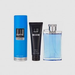 طقم دانهيل ديزاير بلو فور من 3 قطع  أو دي تواليت رجالي 