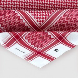 شماغ بير كاردن كلاسك الأحمر ١٠٠٪؜ قطن